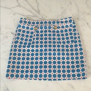 Melly M size 4 Polka Dot Mini Skirt - Blue and Pink